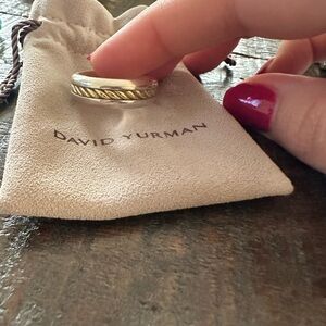 David Yurman Two-Tone Silver and Gold Band